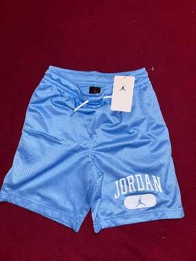 Jordan boys Sky Blue Mesh Athletic Shorts